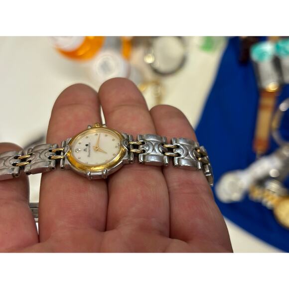 Vintage Maurice Lacroix Sapphire Crystal 2-Tone Womens Watch!